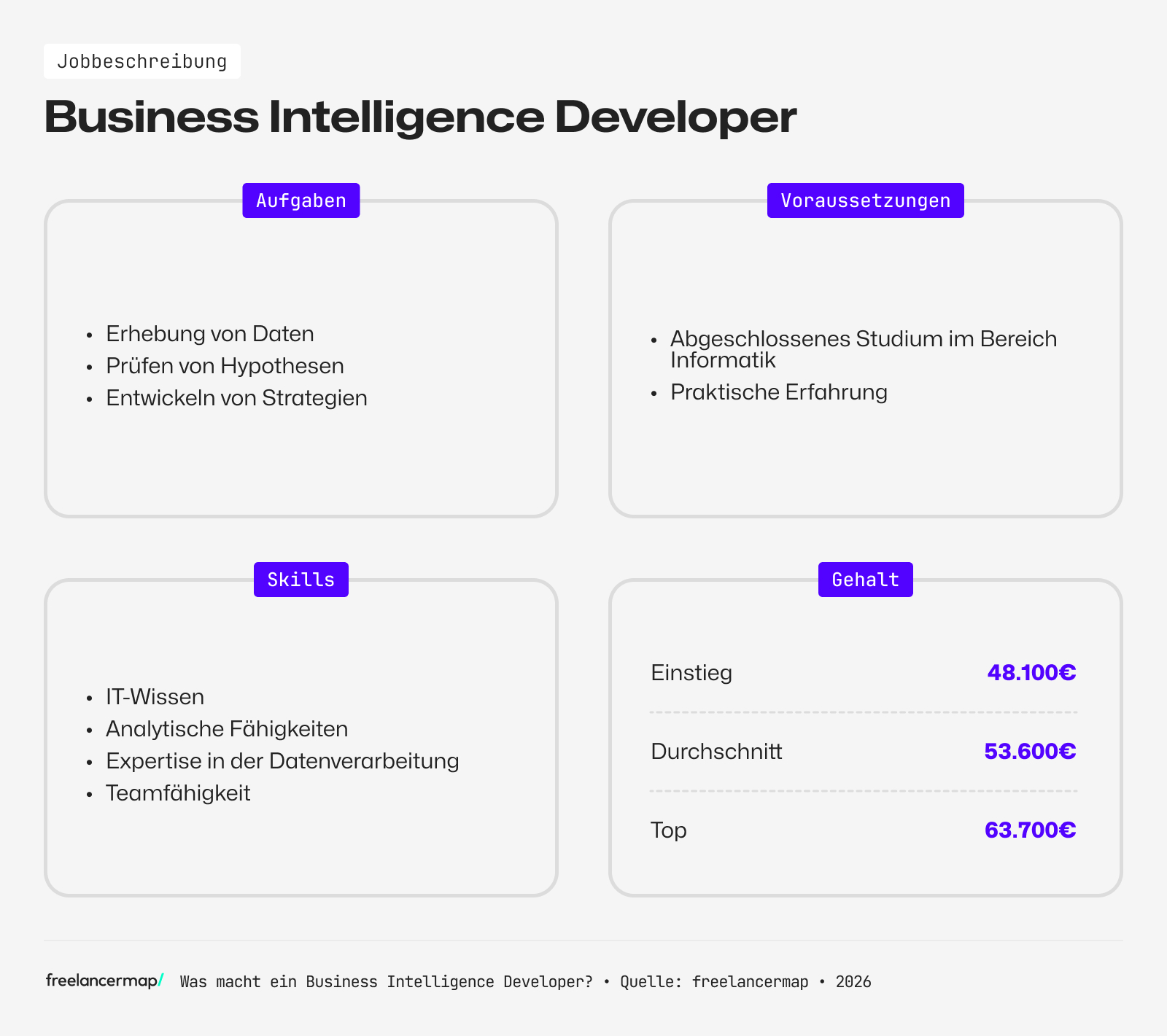 Berufsbild Business Intelligence Developer im Überblick 