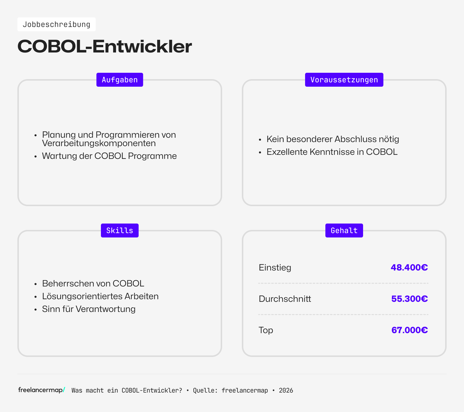Berufsbild COBOL-Entwickler im Überblick