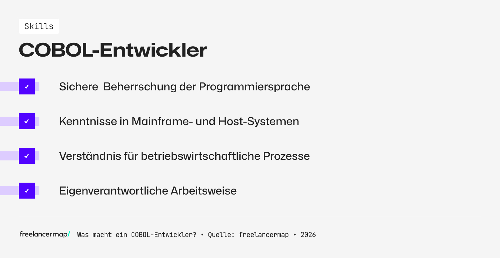 Diese Skills sollte ein COBOL-Entwickler mitbringen