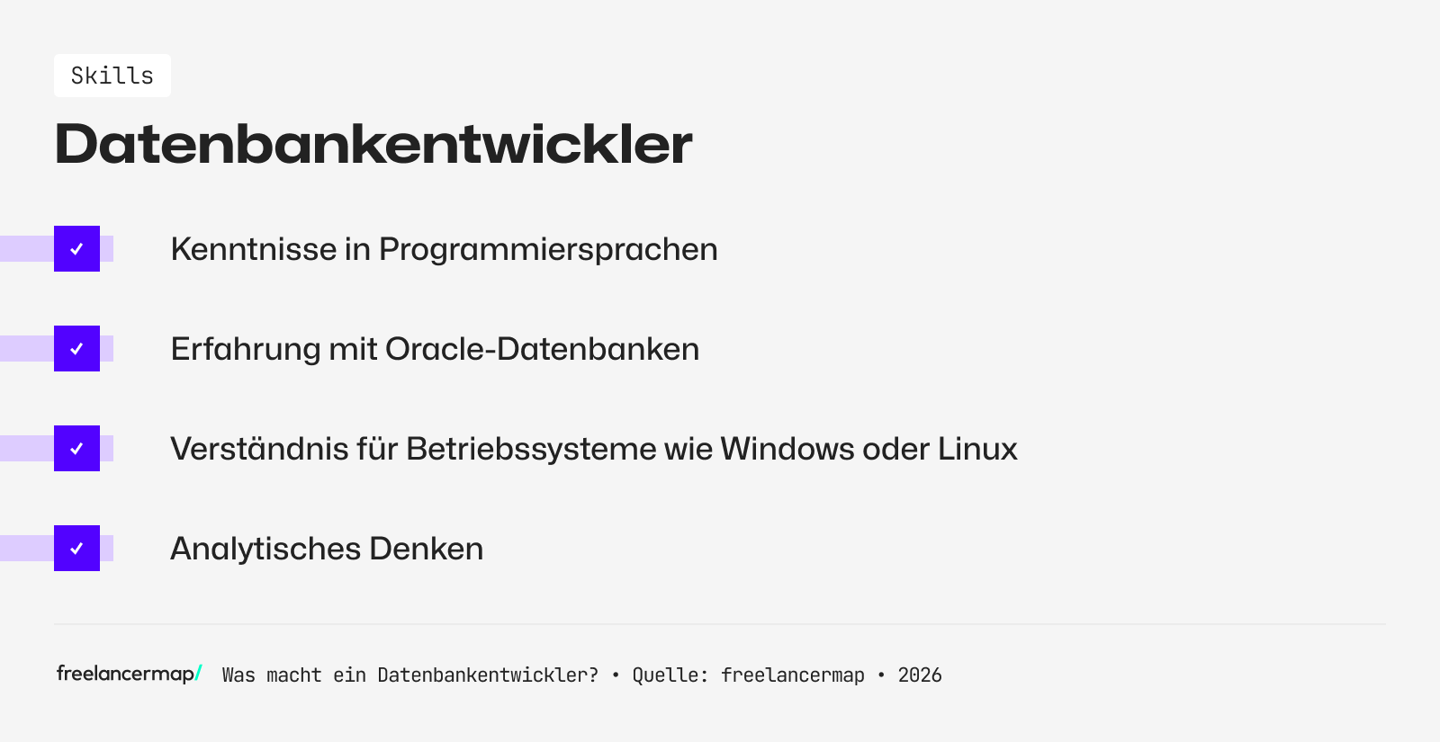 Diese Skills sollte ein Datenbankentwickler besitzen