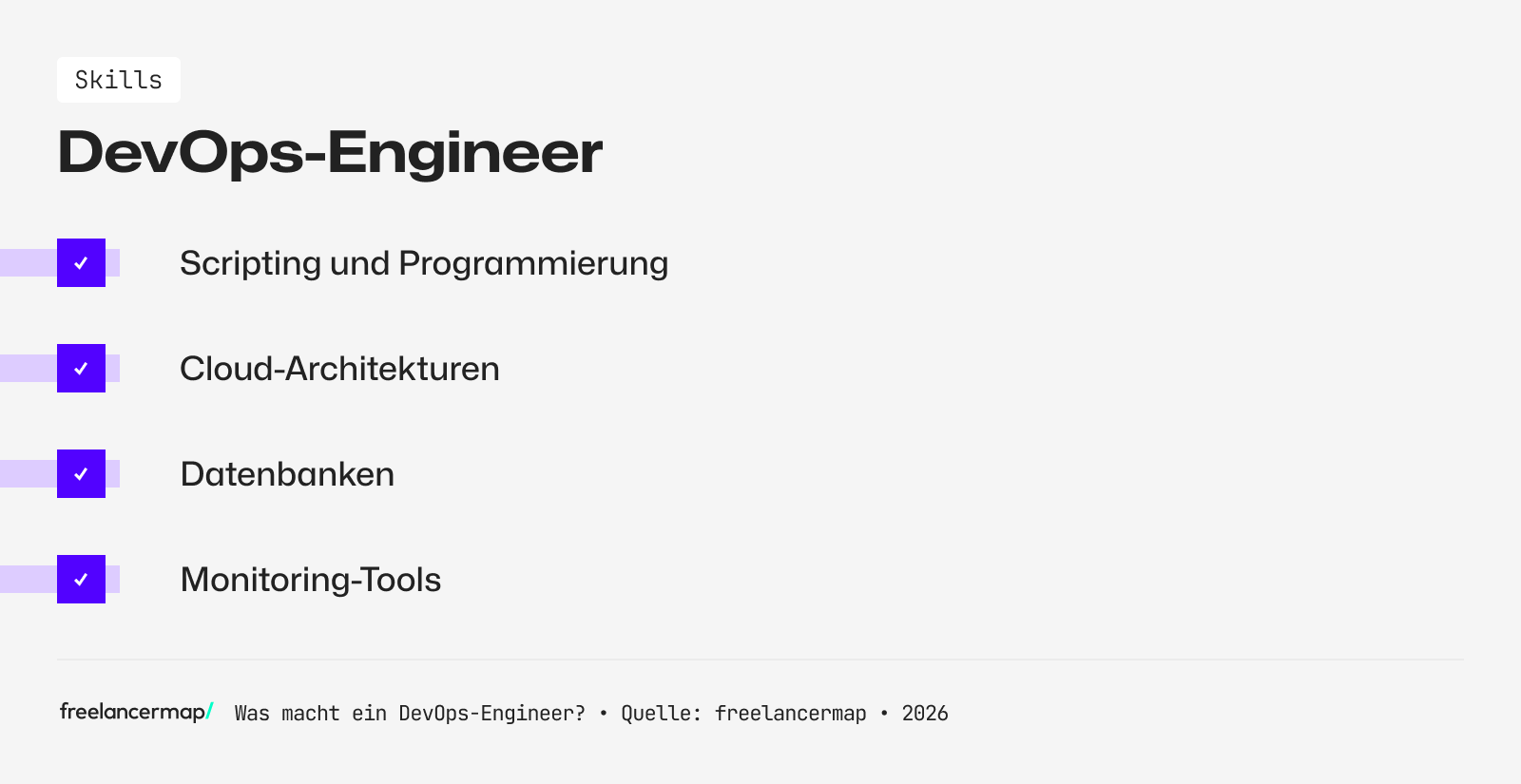Skills eines DevOps-Engineers.
