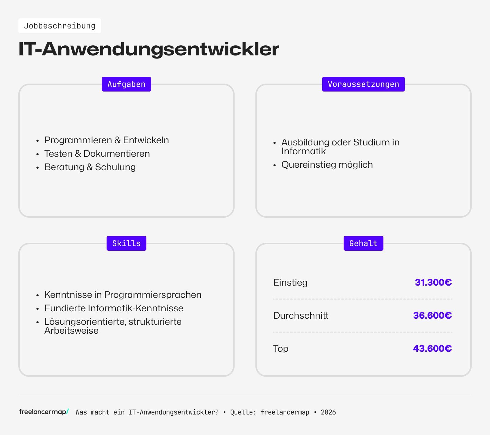 Berufsbild IT-Anwendungsentwickler im Überblick