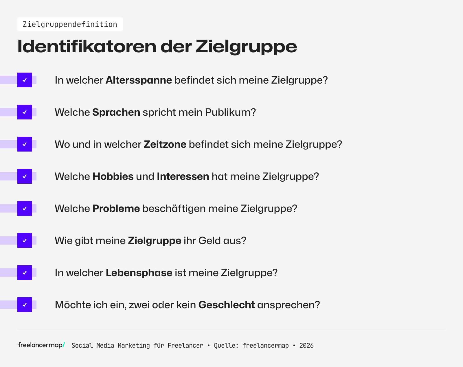 Identifikatoren der Zielgruppe