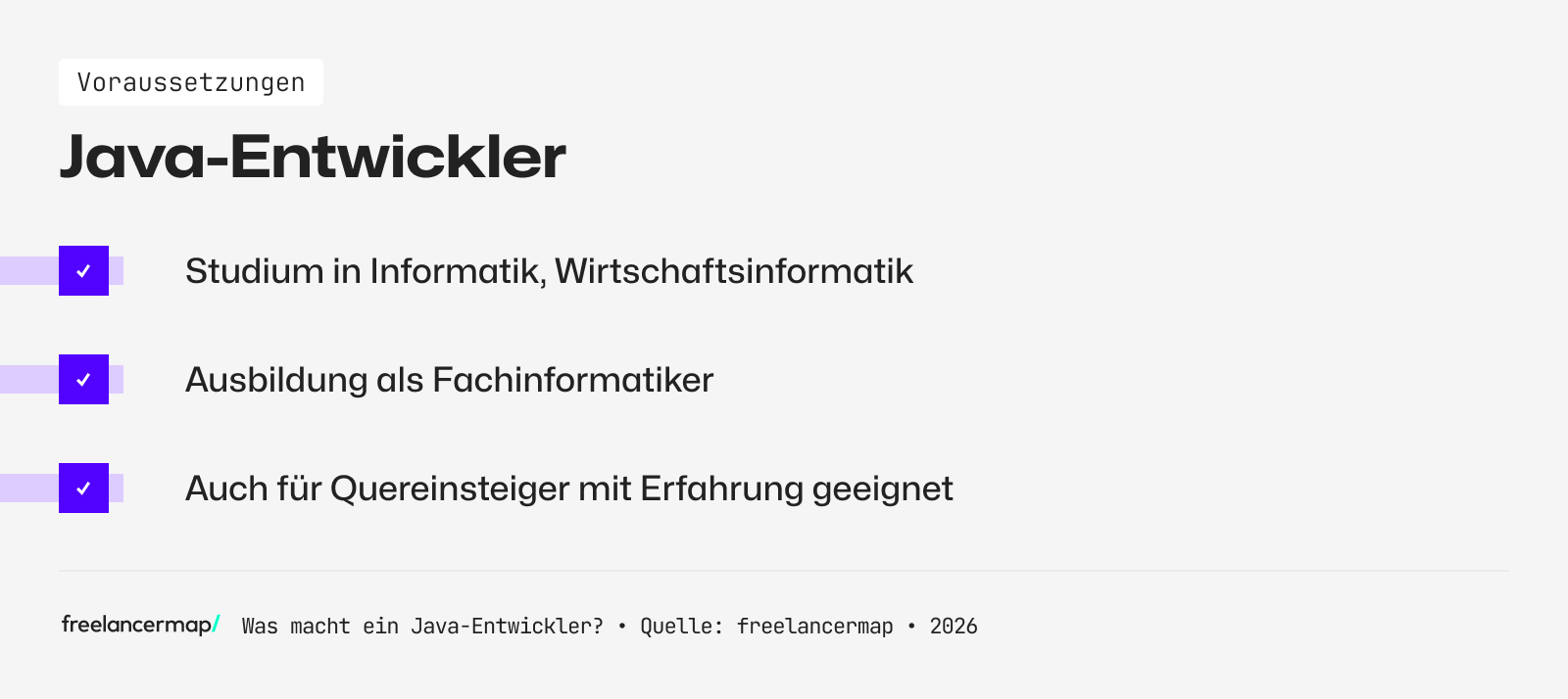 Voraussetzungen, die für Java-Entwickler gelten
