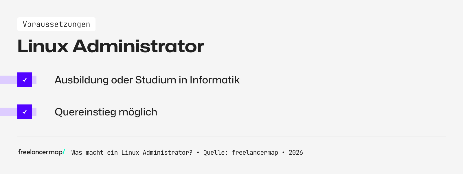 Voraussetzungen, die für einen Linux Administrator gelten