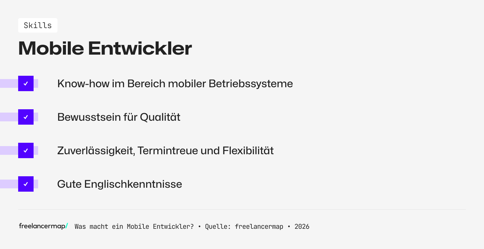 Diese Skills sollte ein Mobile Entwickler besitzen