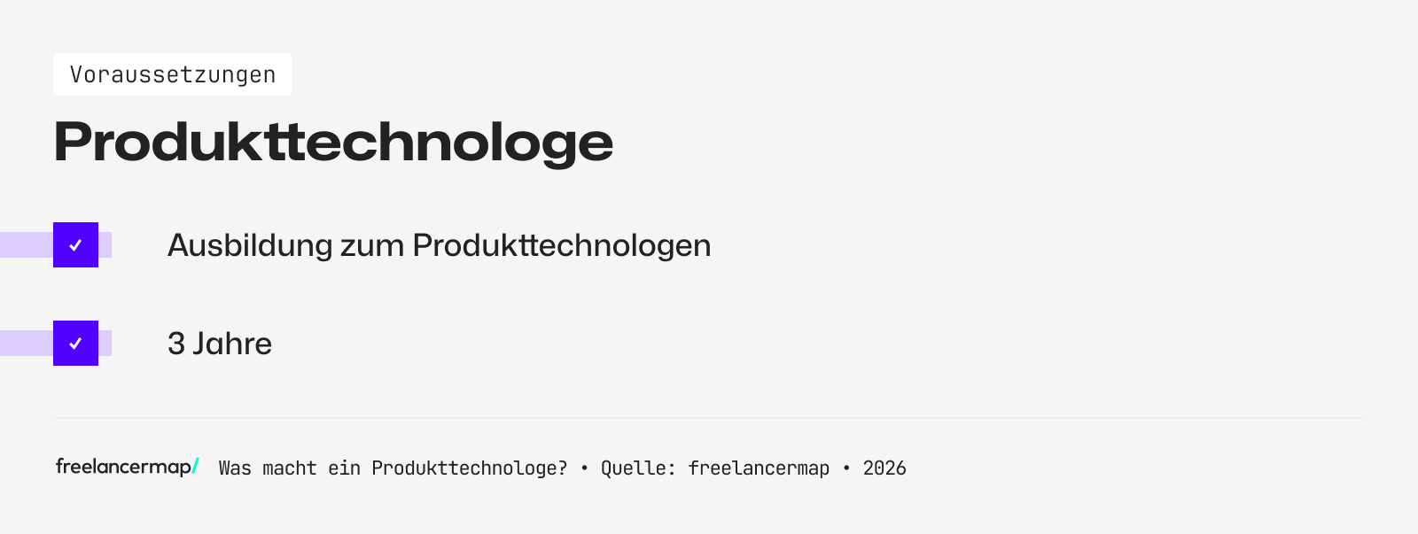 Voraussetzungen, die ein Produkttechnologe in der Regel erfüllen muss