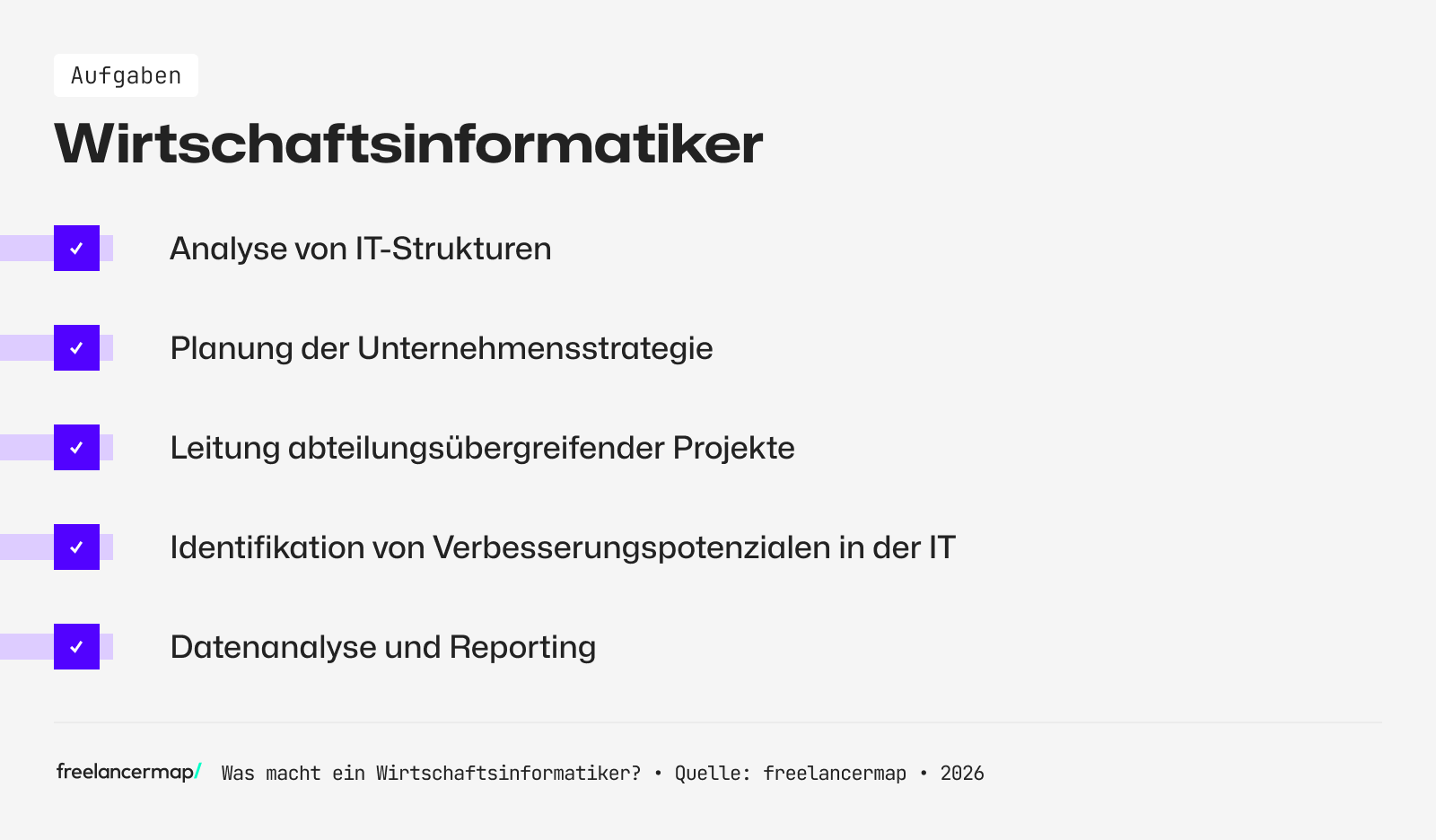 Aufgabenbereiche des Wirtschaftsinformatikers