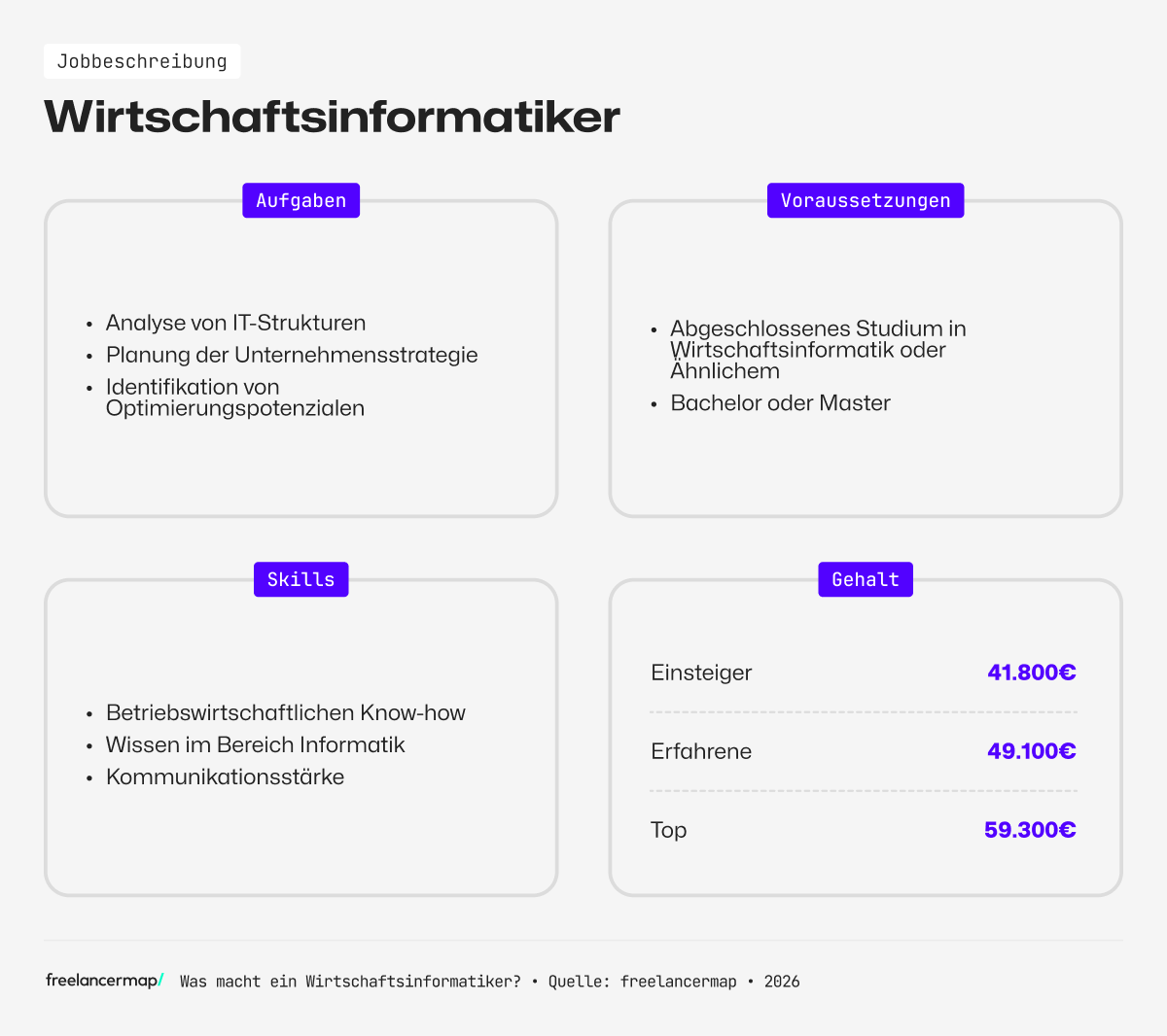 Berufsbild Wirtschaftsinformatiker im Überblick