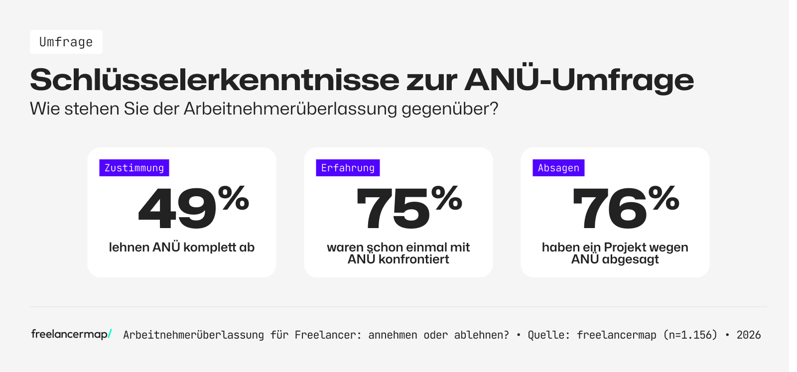 Schlüsselerkenntnisse: Umfrage ANÜ