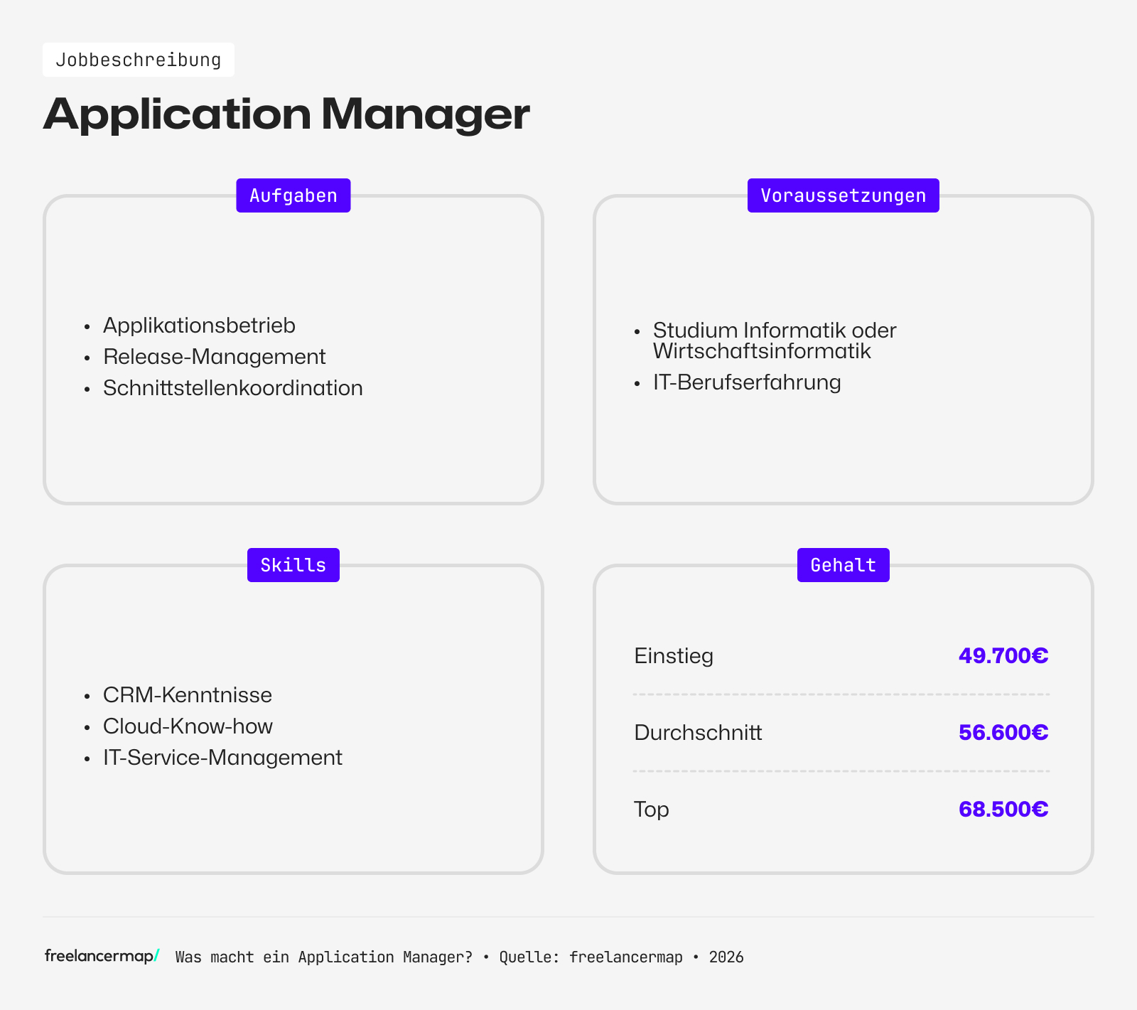 Berufsbild Application Manager im Überblick