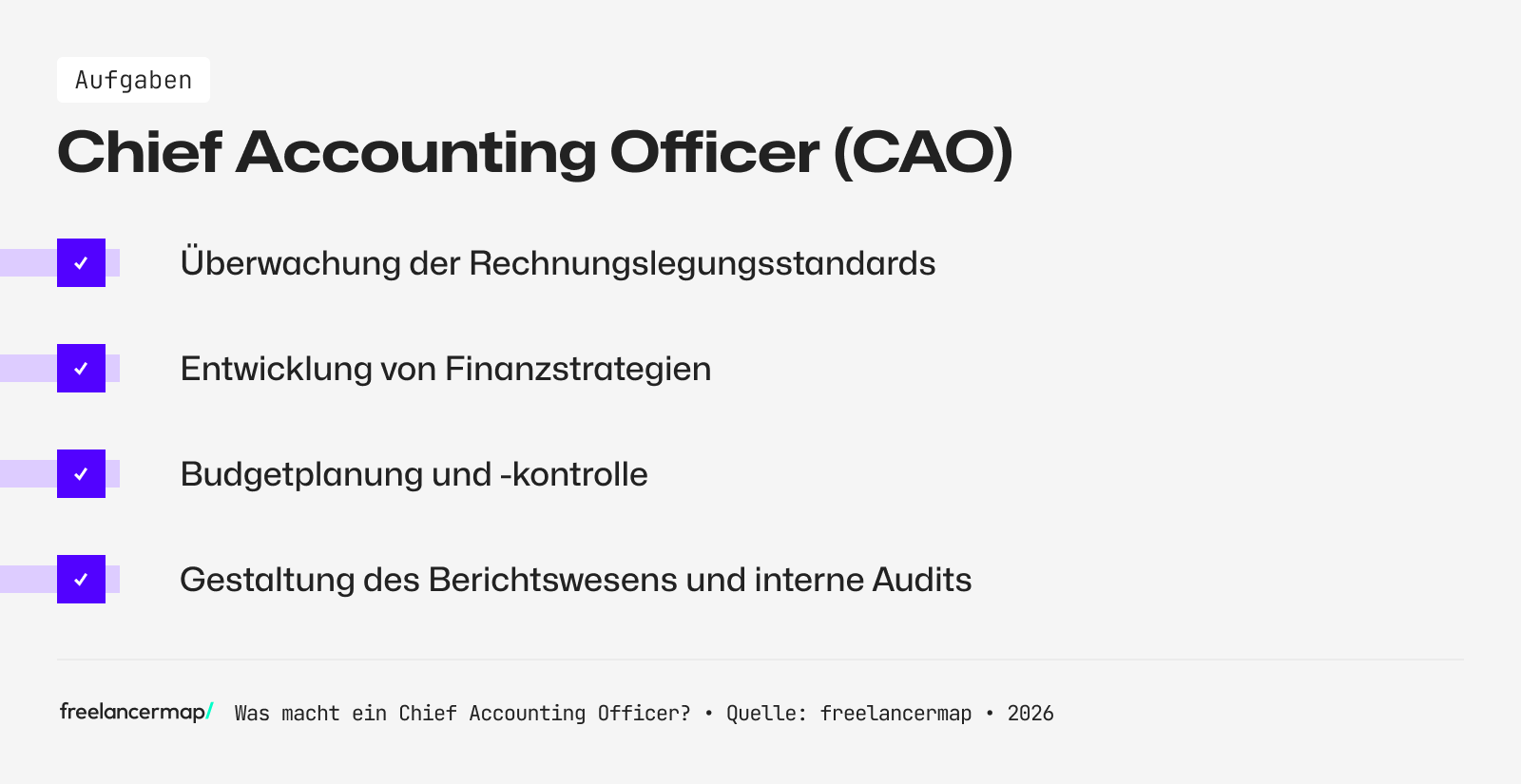 Aufgabenbereiche eines Chief Accounting Officers