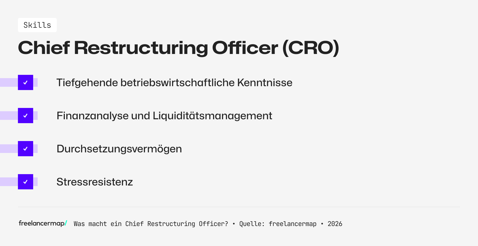 Diese Skills sollte ein Chief Restructuring Officer besitzen
