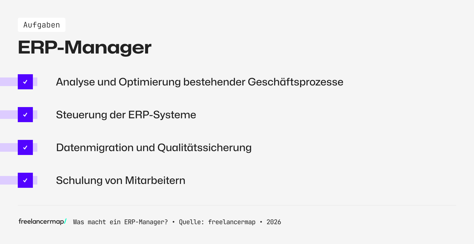 Aufgabenbereiche des ERP-Managers