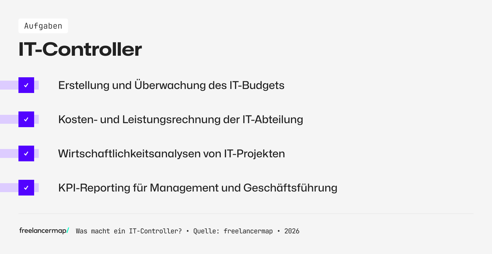 Aufgabenbereiche eines IT-Controllers