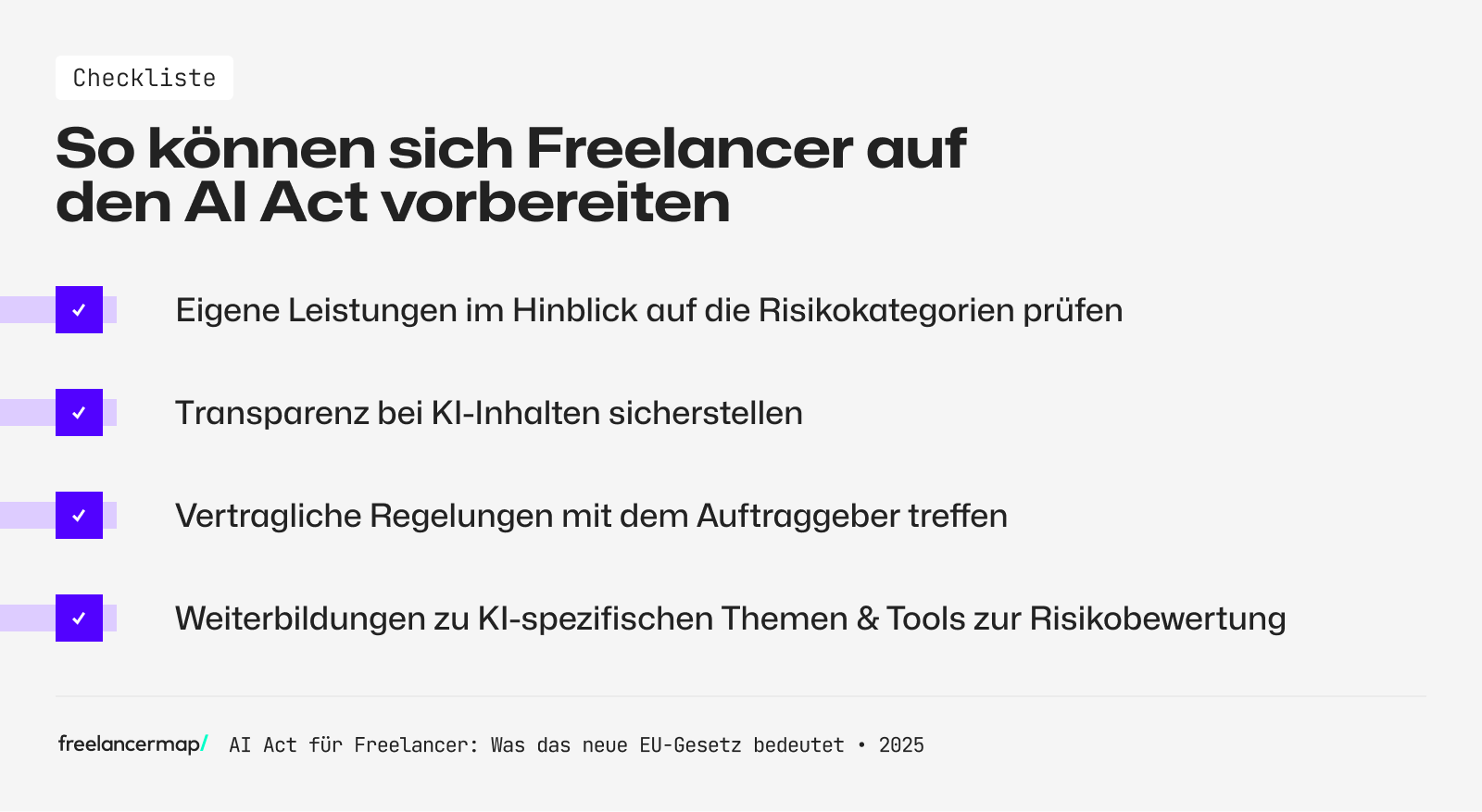 Freelancer können sich auf den AI Act vorbereiten